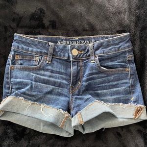 Size 0 denim shorts American eagle